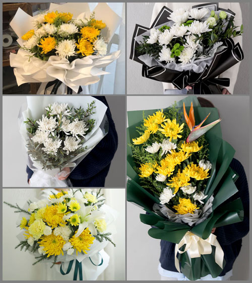 广东潮州市潮安区金石镇仙都三村白事花束代送